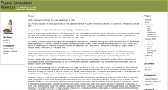 Desktop Screenshot of pacificemergencyvehicles.com
